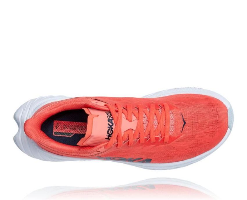 HOKA ONE ONE Carbon X 2 for Women Hot Coral / Black Iris