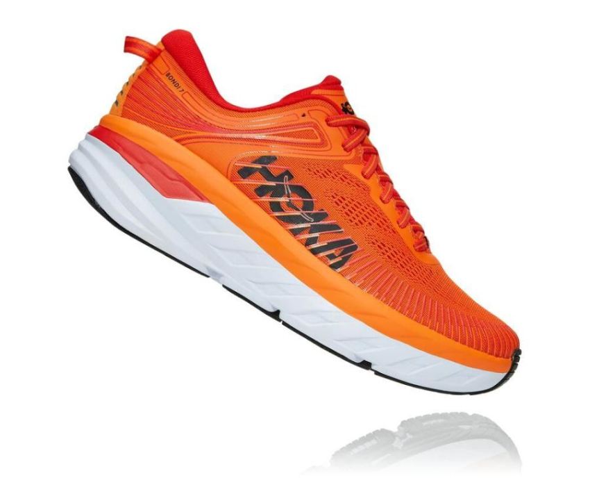 HOKA ONE ONE Bondi 7 for Men Persimmon Orange / Fiesta