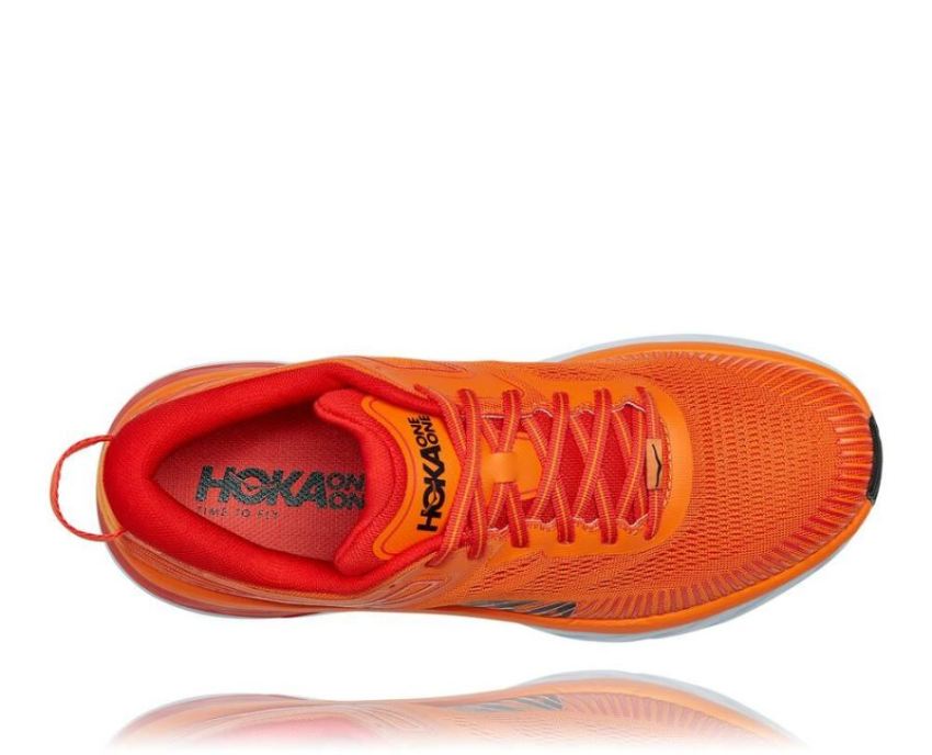 HOKA ONE ONE Bondi 7 for Men Persimmon Orange / Fiesta